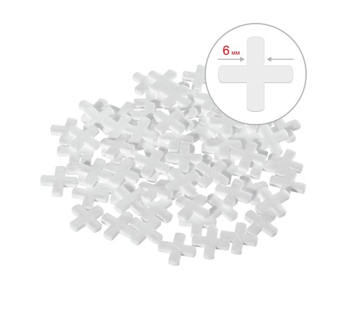 STAYER 6 мм, Х-образные, 75 шт., крестики для кафельной плитки 3380-6