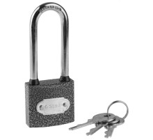 ЗУБР 38 мм, металлический корпус, удлиненная дужка, навесной замок (3712-38-1)