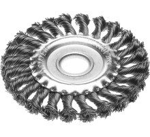 STAYER 150 мм, жгутированная стальная проволока 0.5 мм, щетка дисковая для УШМ, Professional (35120-150)