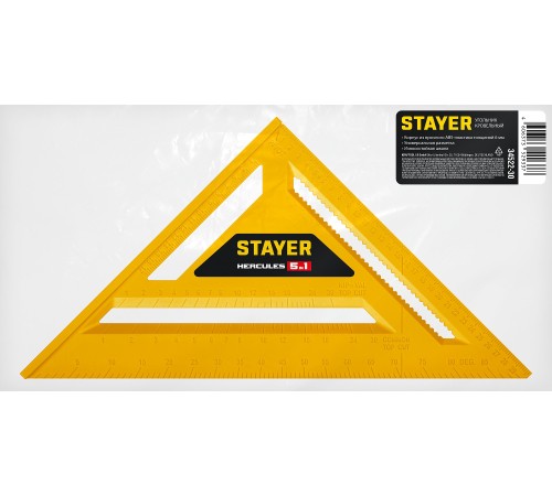 STAYER 305 мм, 5-в-1, универсальный кровельный пластиковый угольник (34522-30) STAYER 305 мм, 5-в-1, универсальный кровельный пластиковый угольник (34522-30)
