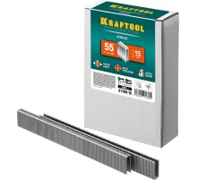KRAFTOOL тип 18GA (55/90/C) 15 мм, 5000 шт, скобы для степлера (31789-15) KRAFTOOL тип 18GA (55/90/C) 15 мм, 5000 шт, скобы для степлера (31789-15)
