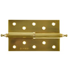 ЗУБР 125 х 75 х 2.5 мм, разъемная, левая, цвет матовая латунь (SB), 2 шт, карточная петля (37605-125-3L)
