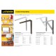 STAYER 250х200х30х4 мм, оцинкованный, уголок-кронштейн, усиленный 37421-5