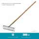 GRINDA 12 витых зубцов, грабли из нержавеющей стали PROLine 39481-12