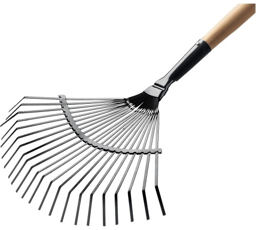 GRINDA 400x220x1500 мм, 22 круглых зубца, грабли садовые веерные 39593