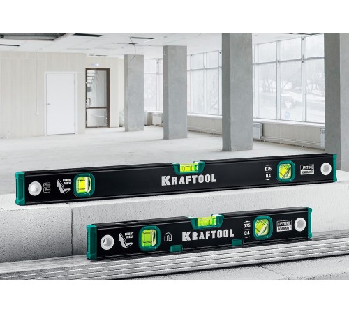 Kraftool 400 мм, магнитный уровень с зеркальным глазком GRAND-M 34785-40 Kraftool 400 мм, магнитный уровень с зеркальным глазком GRAND-M 34785-40