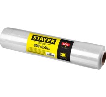 STAYER 300 м х 450 мм, 17 мкм УФ стойкая, ручная, упаковочная стрейч-пленка, MASTER (12611) STAYER 300 м х 450 мм, 17 мкм УФ стойкая, ручная, упаковочная стрейч-пленка, MASTER (12611)