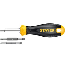 Комбинированная отвертка STAYER HERCULES 6-in-1 Комбинированная отвертка STAYER HERCULES 6-in-1