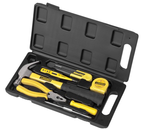 STAYER 7 шт., набор инструментов для ремонтных работ 22051-H7 Standard STAYER 7 шт., набор инструментов для ремонтных работ 22051-H7 Standard
