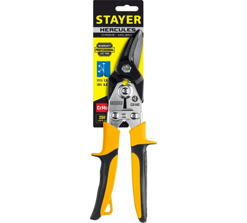 STAYER 240 мм, левые ножницы по металлу Hercules 2322_z01 Professional STAYER 240 мм, левые ножницы по металлу Hercules 2322_z01 Professional