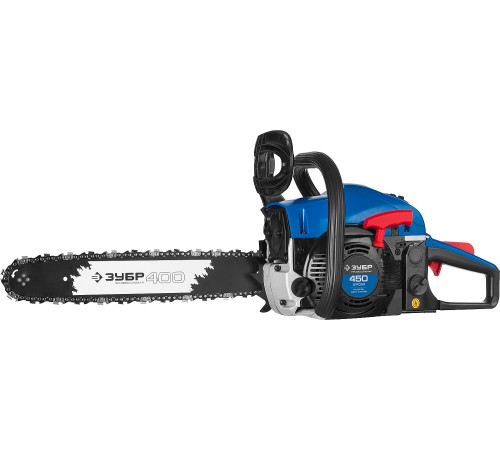 ЗУБР 1.8 кВт/2.4 л.с, 400 мм, пила цепная бензиновая ПБЦ-450 40П Профессионал