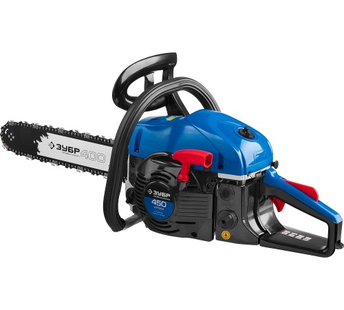 ЗУБР 1.8 кВт/2.4 л.с, 400 мм, пила цепная бензиновая ПБЦ-450 40П Профессионал