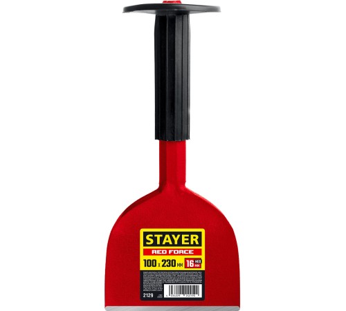 STAYER 100х230 мм, зубило-конопатка с протектором Red Force 2129 STAYER 100х230 мм, зубило-конопатка с протектором Red Force 2129