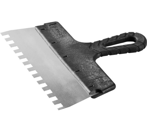 ЗУБР 250 мм, нержавеющая полотно, пластмассовая рукоятка, шпатель фасадный 10078-25-10