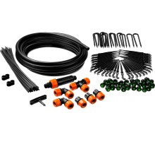 GRINDA 1/2″, 9 м, шланг магистральный, площадь полива 6 кв м, расход воды 4л/ч на раст, на 30 раст, система капельного полива (425270-30)