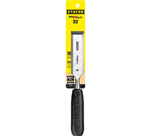 STAYER 32 мм, с плоской пластмассовой ручкой, стамеска 1820-32_z01 STAYER 32 мм, с плоской пластмассовой ручкой, стамеска 1820-32_z01