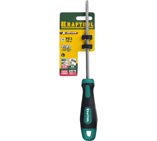 KRAFTOOL PH3х150 мм, отвертка слесарная 250072-3-150 KRAFTOOL PH3х150 мм, отвертка слесарная 250072-3-150