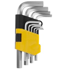 STAYER 9 шт, набор коротких имбусовых ключей (2740-H9) STAYER 9 шт, набор коротких имбусовых ключей (2740-H9)