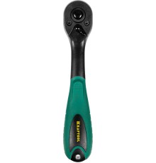 KRAFTOOL 1/4″, 72 зубца, пластиковое покрытие, трещотка для торцовых головок (27796-1/4)