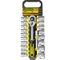 STAYER RSS 20L, 20 предм., (1/2″), набор торцовых головок (27750-H20) STAYER RSS 20L, 20 предм., (1/2″), набор торцовых головок (27750-H20)