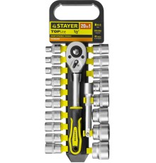 STAYER RSS 20L, 20 предм., (1/2″), набор торцовых головок (27750-H20)