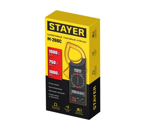 STAYER M266C Цифровые токовые клещи (59820) STAYER M266C Цифровые токовые клещи (59820)