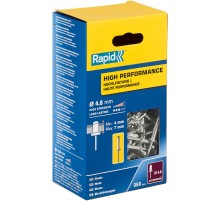 RAPID R:High-performance-rivet, 4.8 х 10 мм, 350 шт, алюминиевая высокопроизводительная заклепка (5001435)