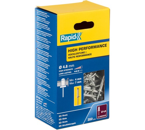 RAPI 4.8 x 10 мм, 350 шт, заклепка из алюминия 5001435