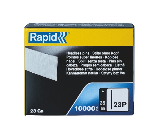RAPID тип 23P, 35 мм, 10000 шт, закаленные, гвозди супертвердые 5001362 RAPID тип 23P, 35 мм, 10000 шт, закаленные, гвозди супертвердые 5001362