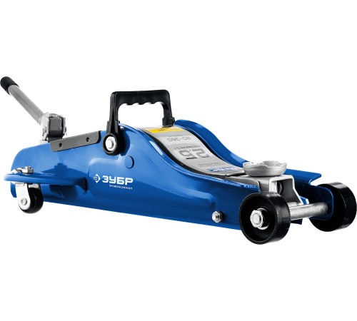 ЗУБР 2,5т, 90-360 мм, домкрат гидравлический подкатной в кейсе T65 43057-2.5-K Профессионал