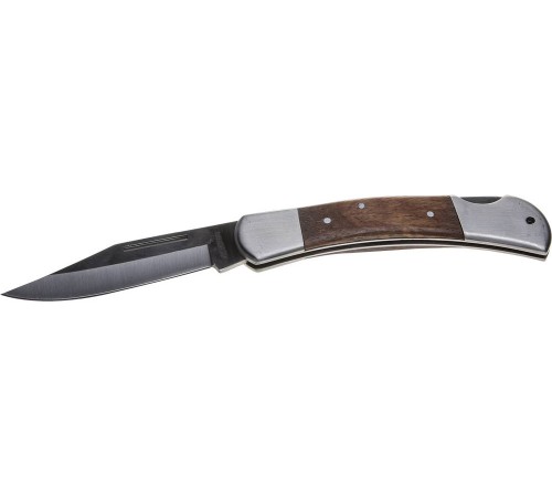 STAYER 97 мм, 3 мм, ручка с деревянными вставками, складной нож 47620-2_z01 STAYER 97 мм, 3 мм, ручка с деревянными вставками, складной нож 47620-2_z01