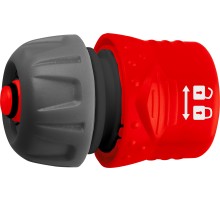 GRINDA GF-34, 3/4″, с автостопом, с запирающим механизмом, для шланга, быстросъемный соединитель (8-426332)