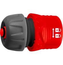 GRINDA GF-34, 3/4″, с автостопом, с запирающим механизмом, для шланга, быстросъемный соединитель (8-426332)