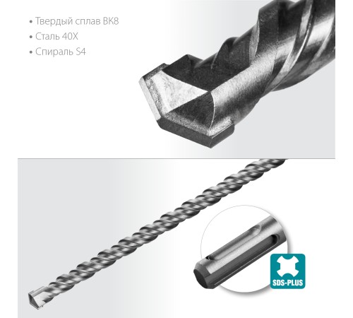 СИБИН 25 х 310 мм, бур SDS-plus 29312-310-25