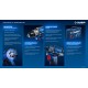ЗУБР КОМПАКТ #4, набор: дрель-шуруповерт + LED фонарь, BRUSHLESS, 12 В, 45 Н·м, 2 АКБ тип Т7 (2 А·ч), кейс, Профессионал (DB-121-22F)