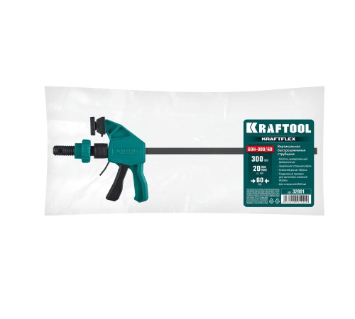 KRAFTOOL KRAFTFLEX GDH-300/60 в отверстия 20 мм, вертикальная быстрозажимная струбцина пистолетного типа (32801) KRAFTOOL KRAFTFLEX GDH-300/60 в отверстия 20 мм, вертикальная быстрозажимная струбцина пистолетного типа (32801)