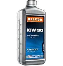 KRAFTOOL 10W-30, 1 л, полусинтетическое масло для 4-тактных двигателей (41513-1)