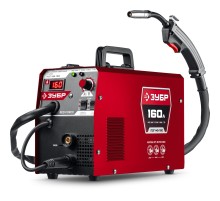 ЗУБР RED FORCE, MIG / MAG, FCAW, MMA, TIG, 160 А, полуавтомат сварочный, с газом / без газа, горелка ПСГ-180 (ПСГ-М5-160)