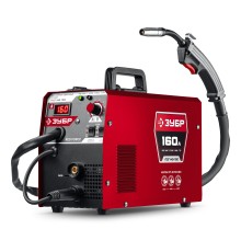ЗУБР RED FORCE, MIG / MAG, FCAW, MMA, TIG, 160 А, полуавтомат сварочный, с газом / без газа, горелка ПСГ-180 (ПСГ-М5-160)