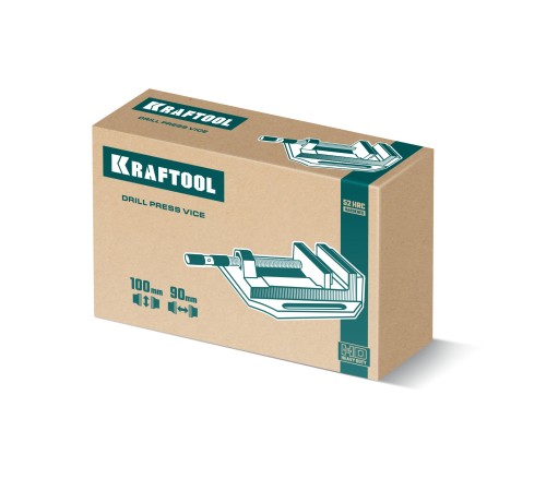 KRAFTOOL DPV-100, 100 мм, станочные сверлильные тиски (32722-100)