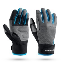 GRINDA FLORA, M (8), садовые перчатки из искусственной кожи с усиленным наладонником и кончиками пальцев, противоскользящие, PRO Line (1138-M)