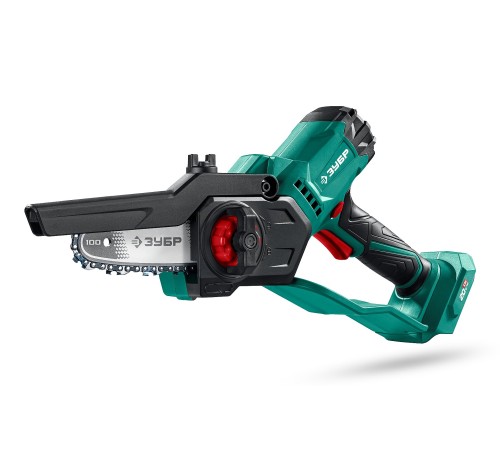 ЗУБР 20 В, 100 мм шина, без АКБ (LMS), мини-пила цепная аккумуляторная (ПЦА-2010)