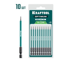 KRAFTOOL OPTIMUM TX 6, 100 мм, 10 шт, биты (26126-6-100-S10)
