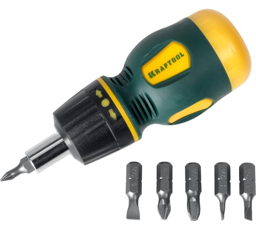 KRAFTOOL 7 шт., отвертка реверсивная 26190-H7 KRAFTOOL 7 шт., отвертка реверсивная 26190-H7