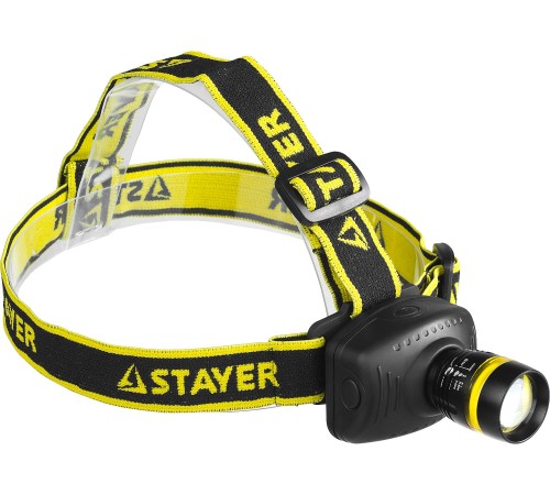 STAYER PROLight, 3 Вт, 3 AAA, налобный фонарь, Professional (56566)