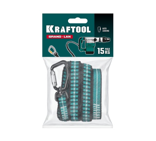 KRAFTOOL GRAND-LAN, 90-140 см, до 15 кг, строп эластичный для крепления инструмента (22077)