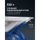 ЗУБР ПК-201, 110 л, 220 кг, в коробке, одноколесная, полиуретановое колесо, строительная тачка, Профессионал (39974)