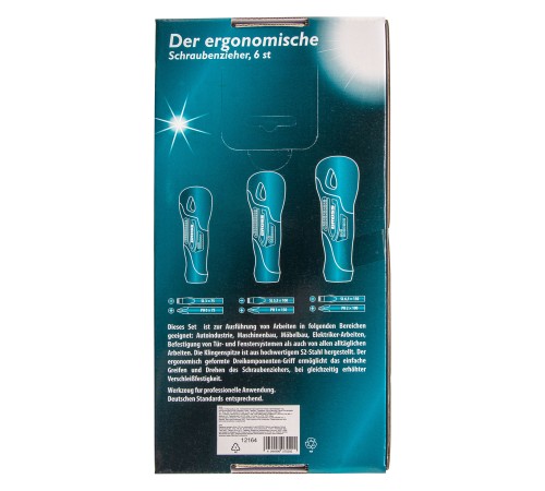Набор отверток 6 шт, S2, трехкомпонентная рукоятка Gross