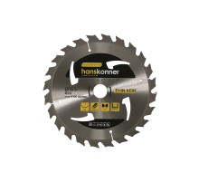 Пильный диск по дереву THIN KERF 165x20 мм, 24 зубьев, Hanskonner