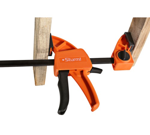 Струбцина быстрозажимная, 600мм, сила сжатия 70-100кгс, Sturm!